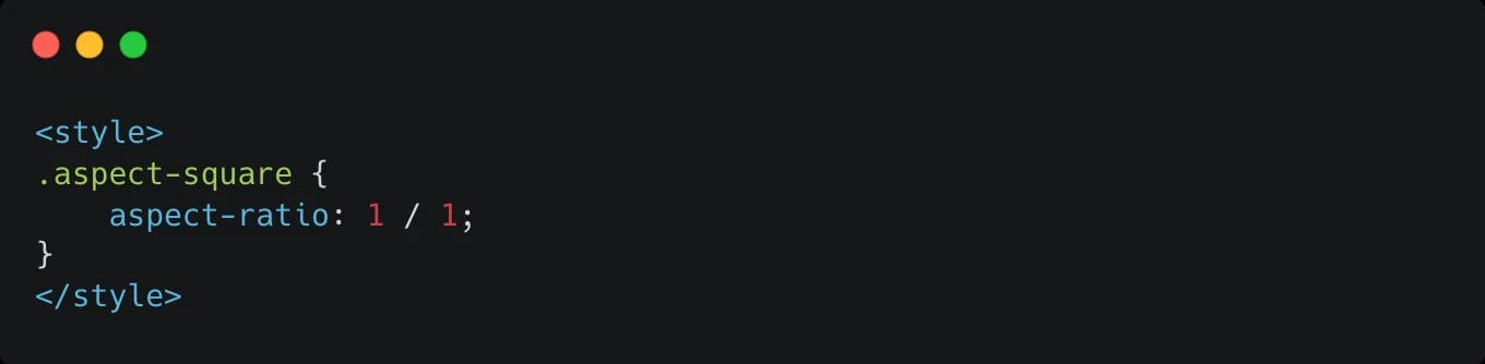 css aspect ratio