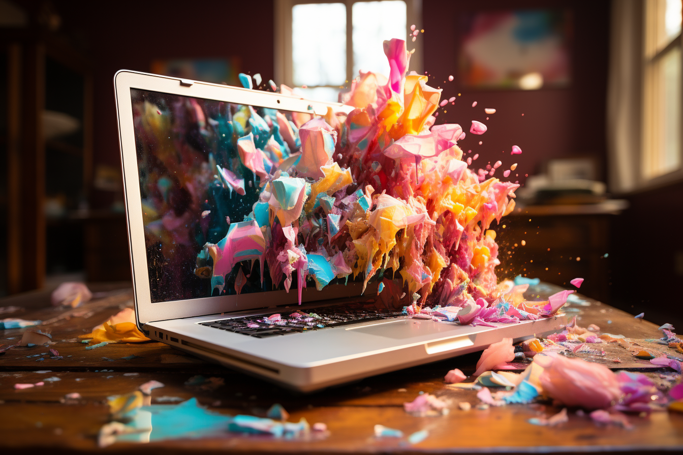 jalokim__a_photo_of_a_laptop_that_is_glitching_out_in_a_white_o_5462fc65-e4e8-4aab-a5ee-a54bae40f2f3