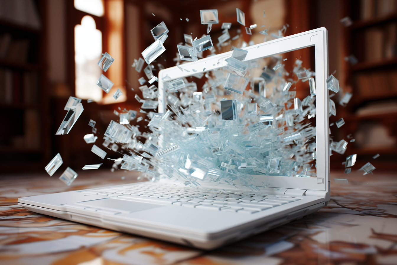 jalokim__a_photo_of_a_laptop_that_is_glitching_out_in_a_white_o_64973e39-d616-49cf-a545-40b1b162eec0