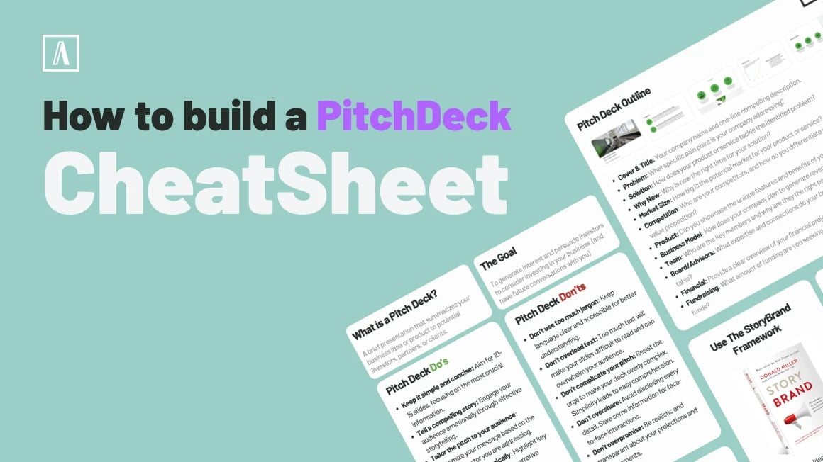 Pitchdeck cheatsheet